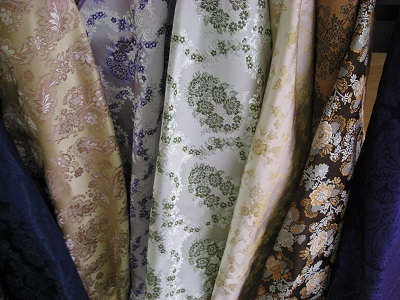 Fabrics multicolor for clothing eighteenth century